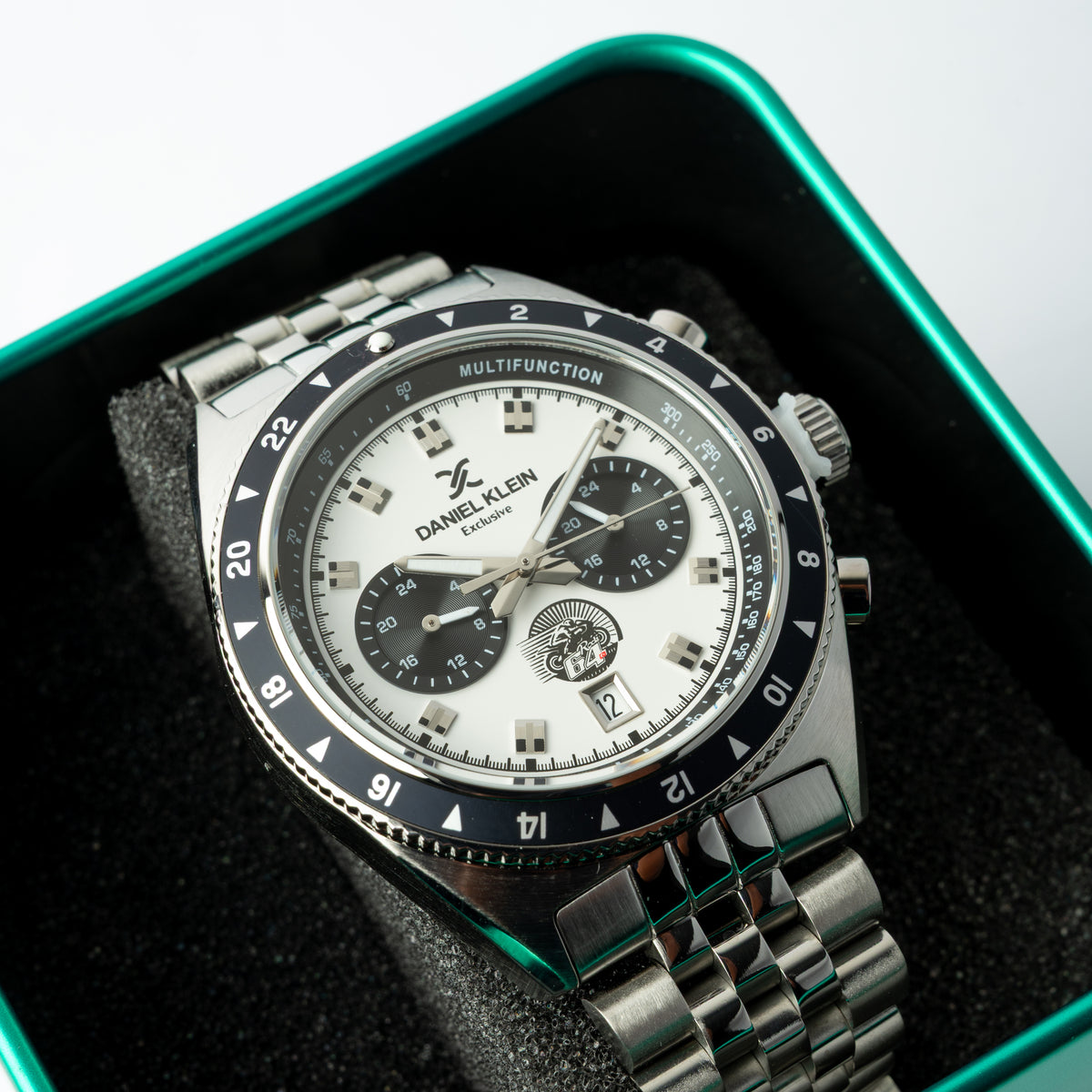 Daniel Klein : Men's Chronograph Watch Silver Stainless Steel