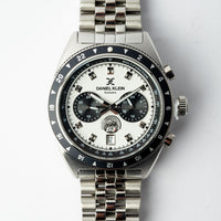 Daniel Klein : Men's Chronograph Watch Silver Stainless Steel