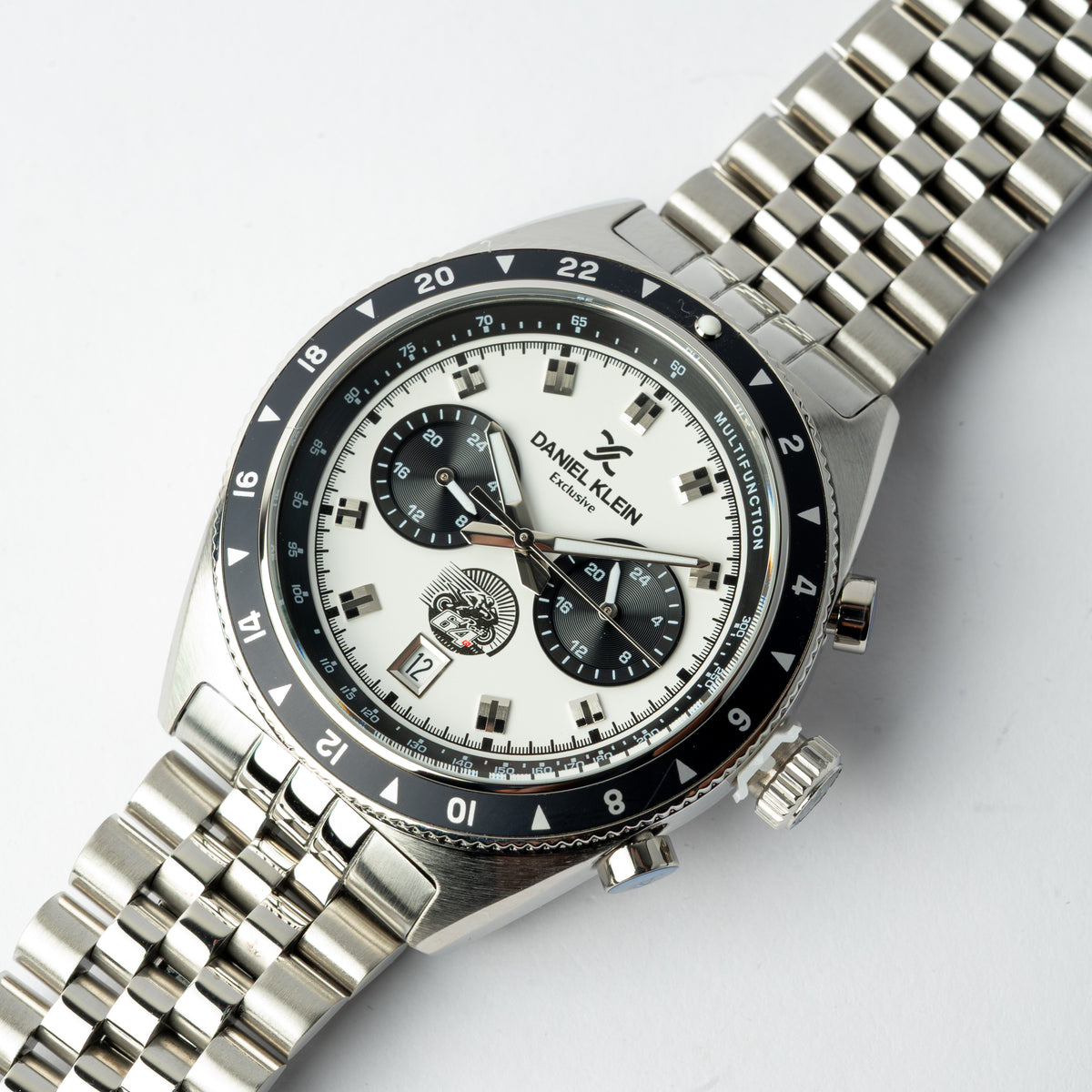 Daniel Klein : Men's Chronograph Watch Silver Stainless Steel