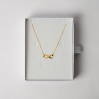 Signature Jewelry Infinity Necklace – 925 Sterling Silver Gold-Plated