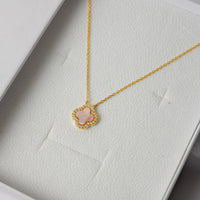 Blush Bloom Pendant Necklace – 925 Sterling Silver by Signature Jewelry