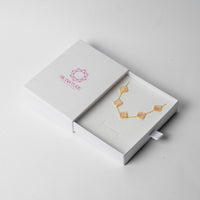 Blush Bloom Charm Bracelet – 925 Sterling Silver by Signature Jewelry