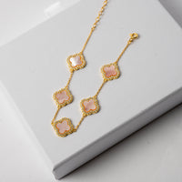 Blush Bloom Charm Bracelet – 925 Sterling Silver by Signature Jewelry
