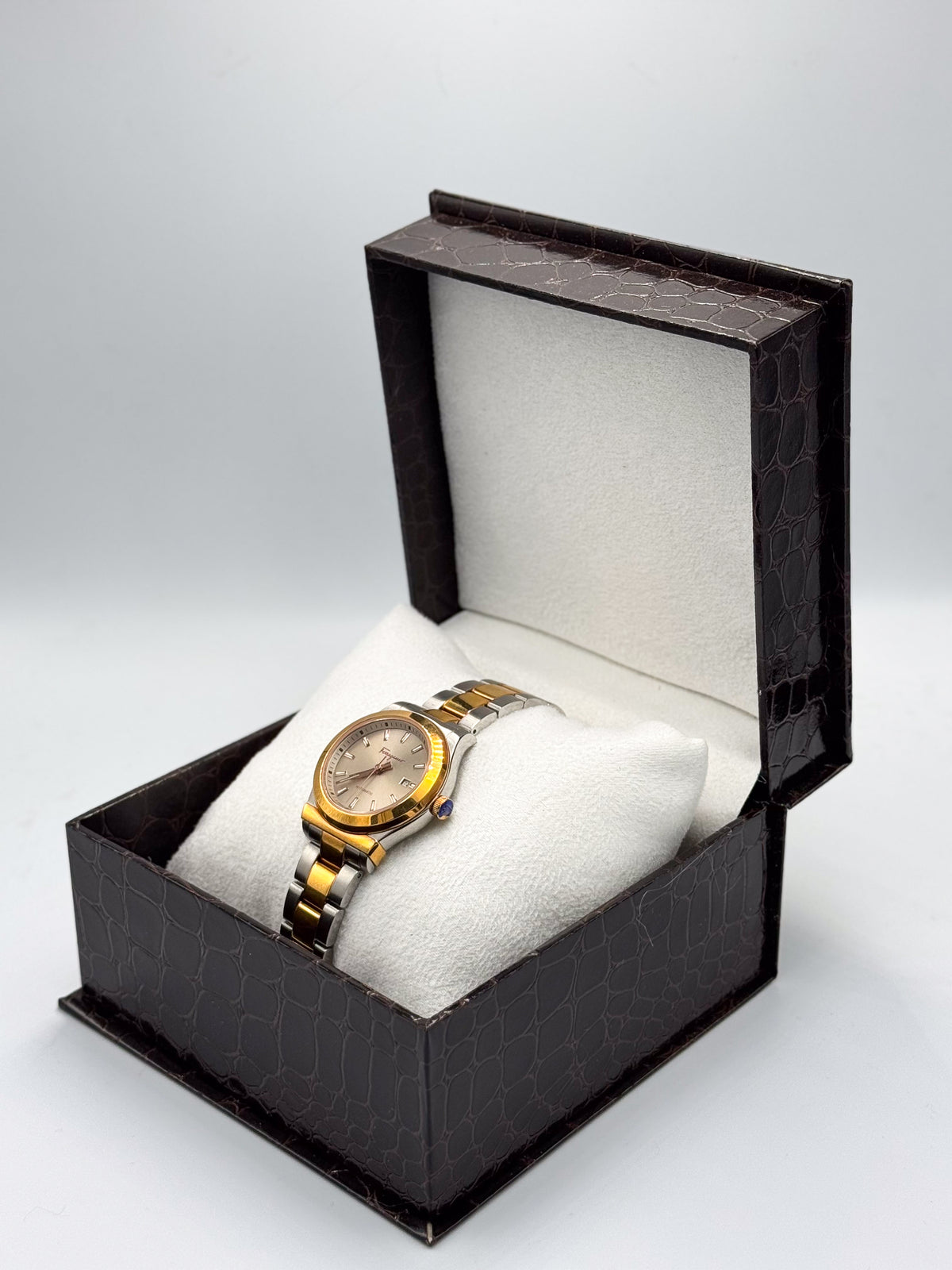 Salvatore Ferragamo Two-Tone Brown Dial Women's Watch