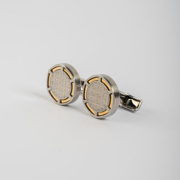 Ferre Milano Silver with golden Color cufflinks