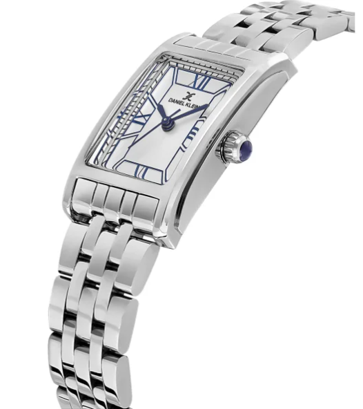 Daniel Klein – Women's Rectangular Silver Watch