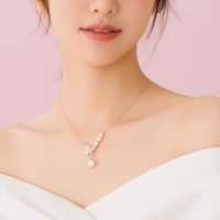 Enchanted Butterfly Pearl Necklace – 925 Sterling Silver By Signature Jewelry