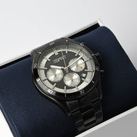 ساعة كرونوغراف رجالية إسبريت فيلوسيتي – بلونين الأسود والفضي