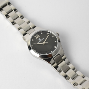 Daniel Klein Elegant Women's Silver Watch with Stainless Steel Band