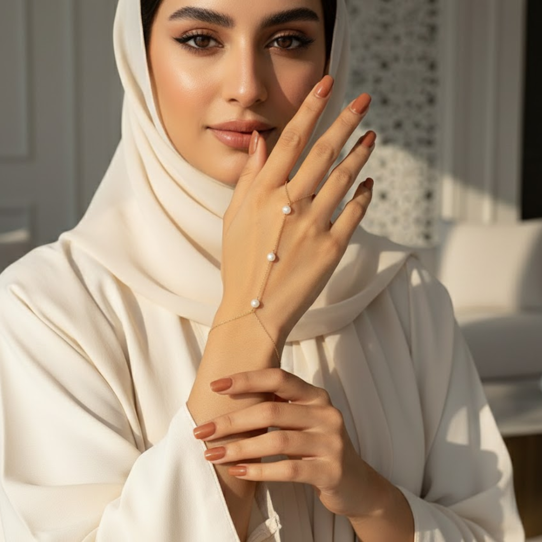 Pearl Hand Chain – 925 Sterling Silver by Signature Jewelry