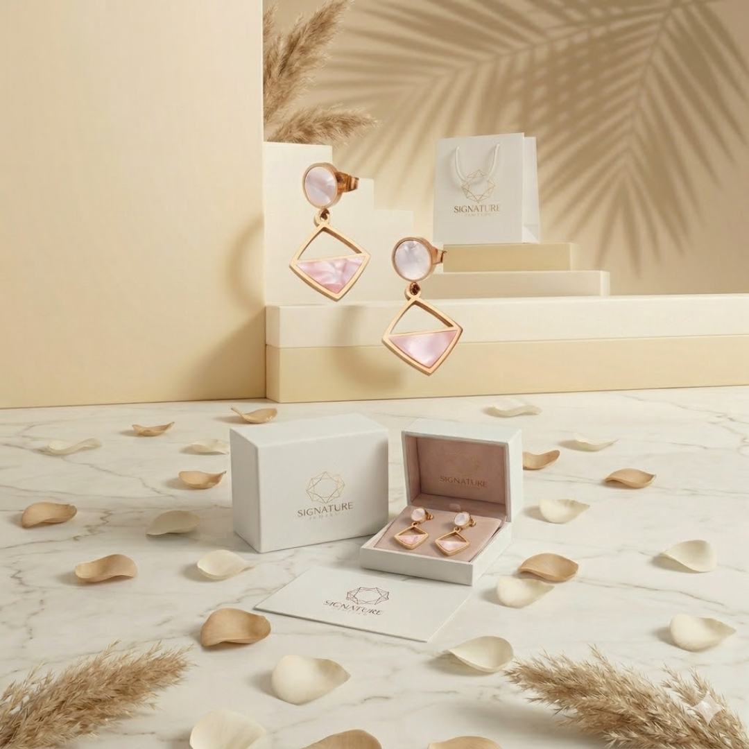 Blush Harmony Earrings – Signature Jewelry