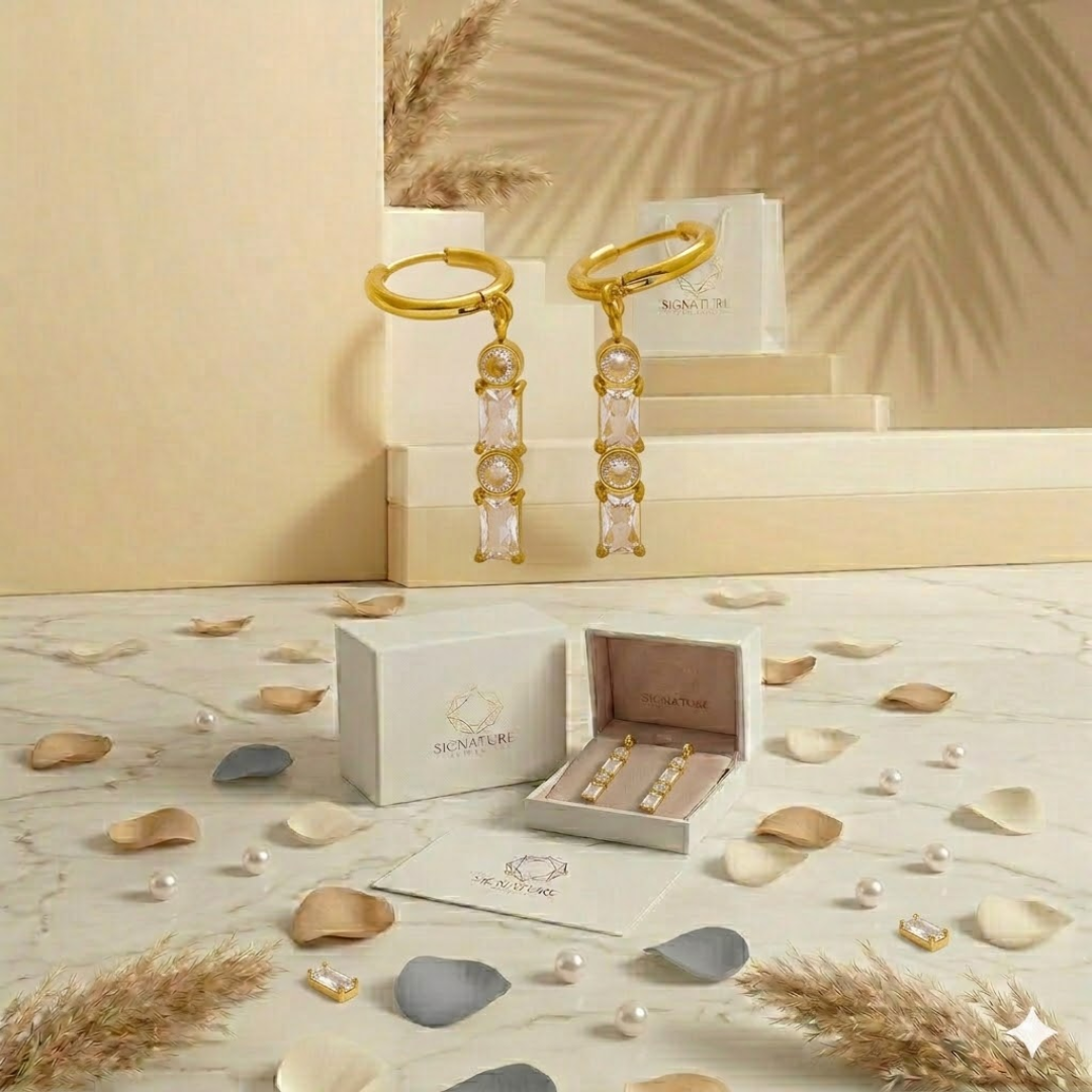 Golden Radiance Earrings – Signature Jewelry