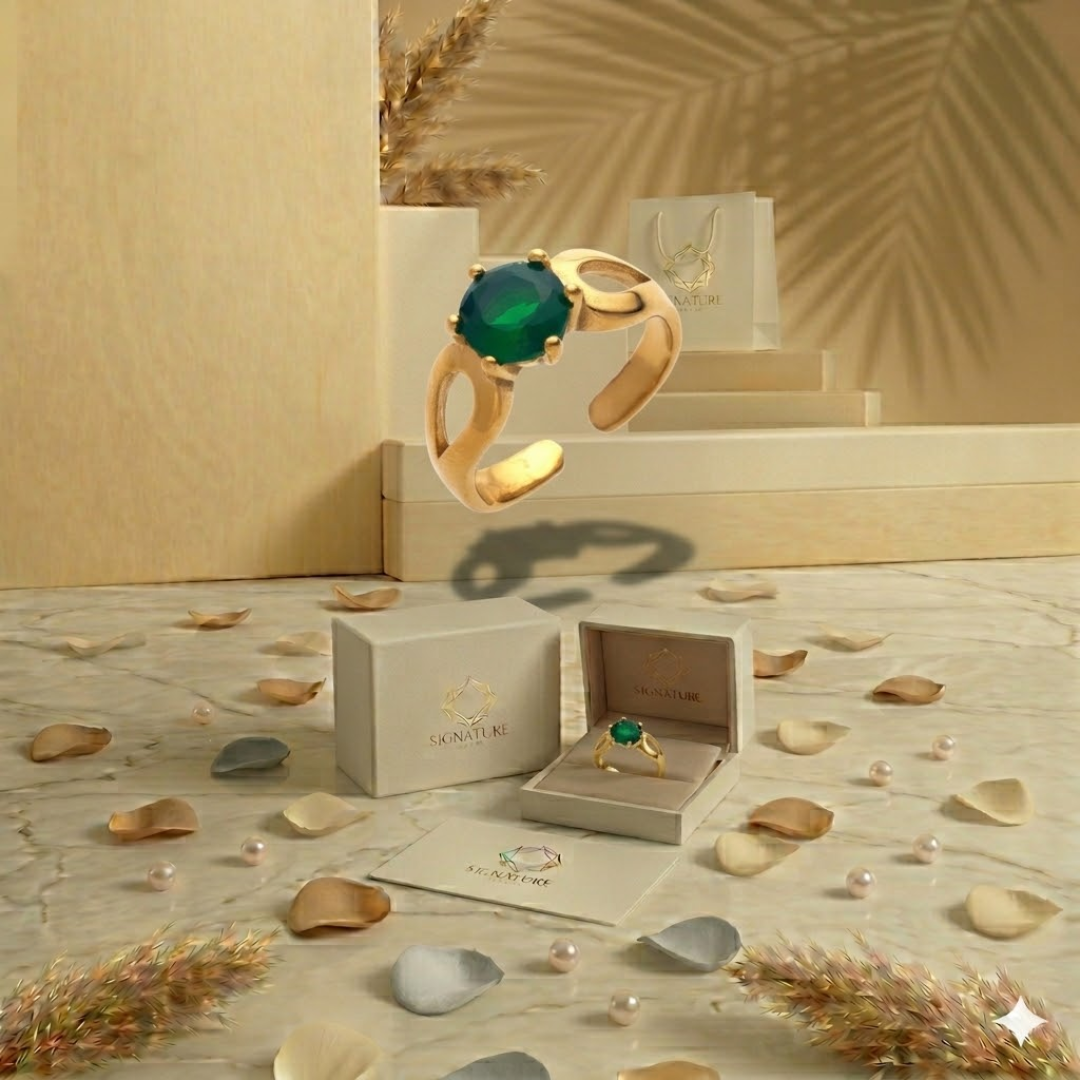 Emerald Glow Ring by Signature Jewelry