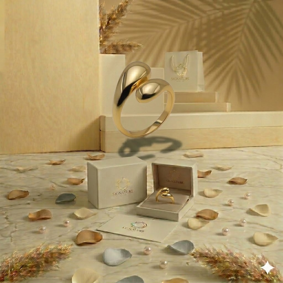 Golden Embrace Ring by Signature Jewelry