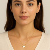 Signature Jewelry – Heart Glow Mother of Pearl Necklace