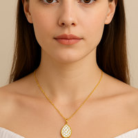 Signature Jewelry – Crystal Droplet Stainless Steel Necklace