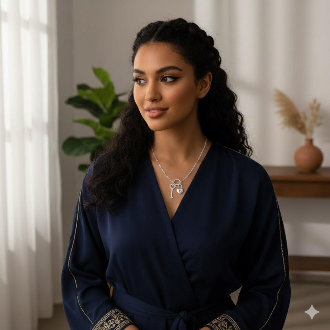 Signature Silver Lock & Key Necklace