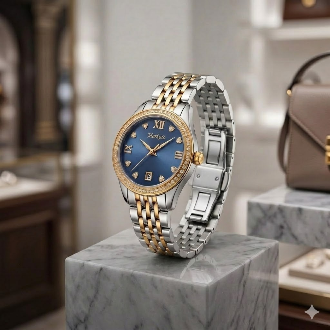 Markato Aura Blue Dial Women's Watch