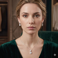 نصف طقم العرائس الكلاسيكي بقصّة الزمرد من سيجنتشر (Signature Jewelry)