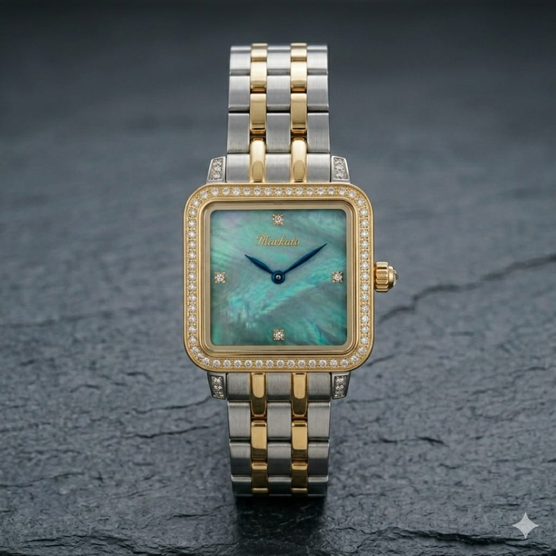 The Markato Lumiere Emerald Square Watch