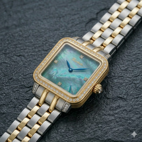 The Markato Lumiere Emerald Square Watch