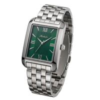 The Markato Classic Rectangular Emerald Men's Watch