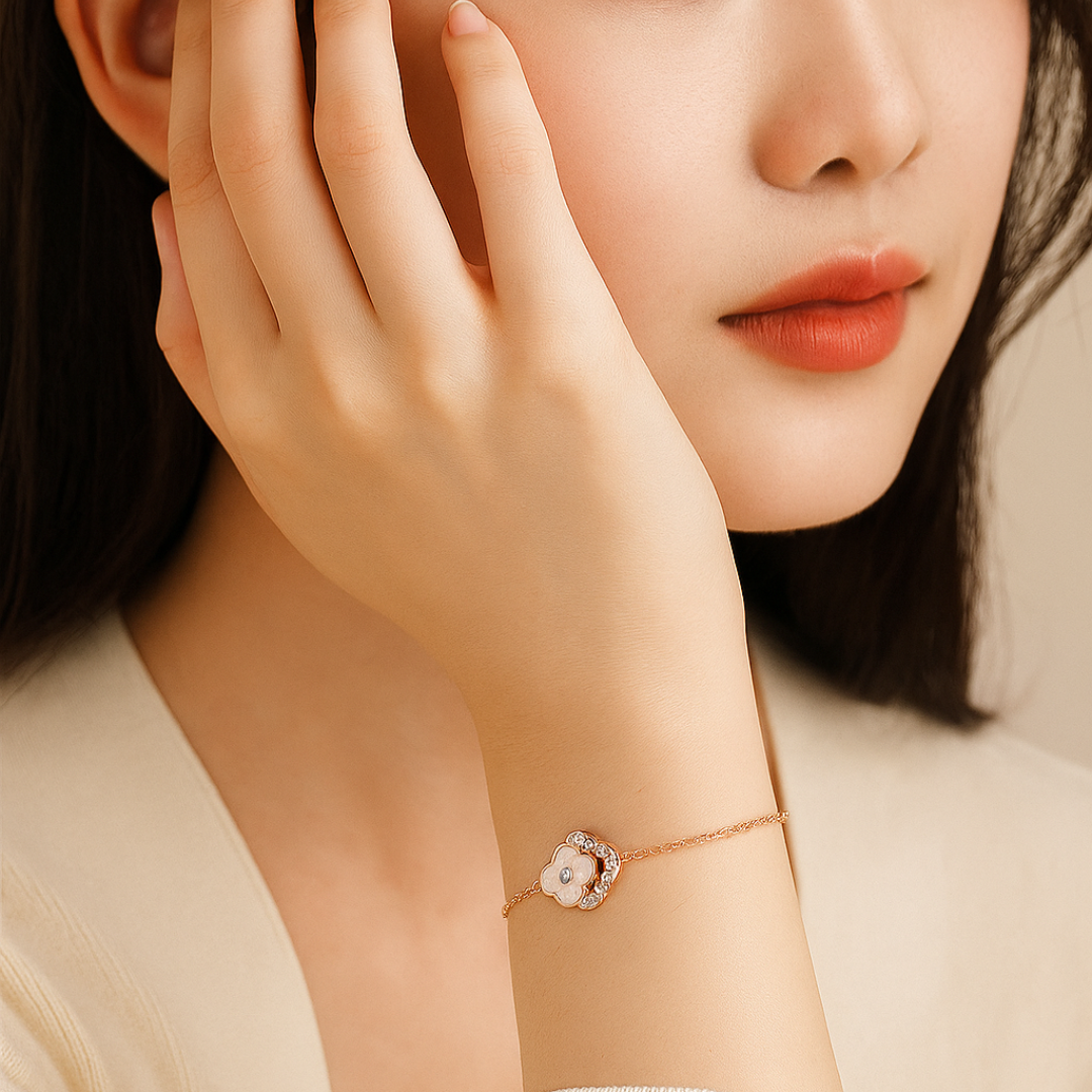 Luna Bloom Bracelet – 925 Sterling Silver by Signature Jewelry
