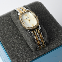 Daniel Klein Women’s Silver Oval Bracelet Watch